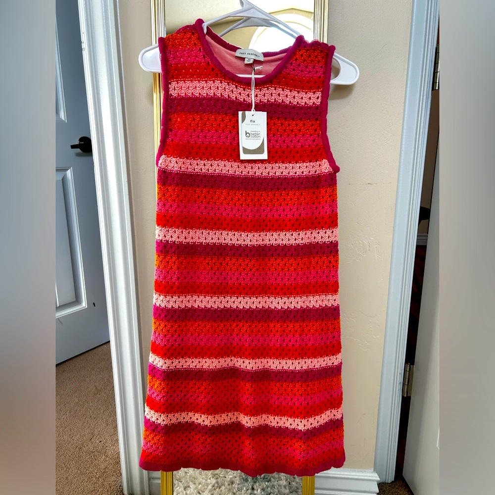 Free assembly Crochet mini dress